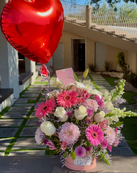Caja de Rosas & Gerberas