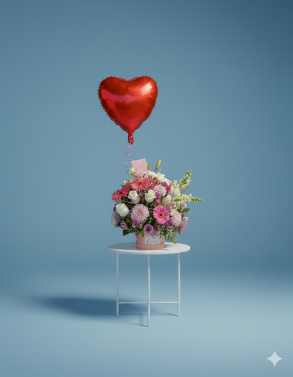 Caja de Rosas & Gerberas